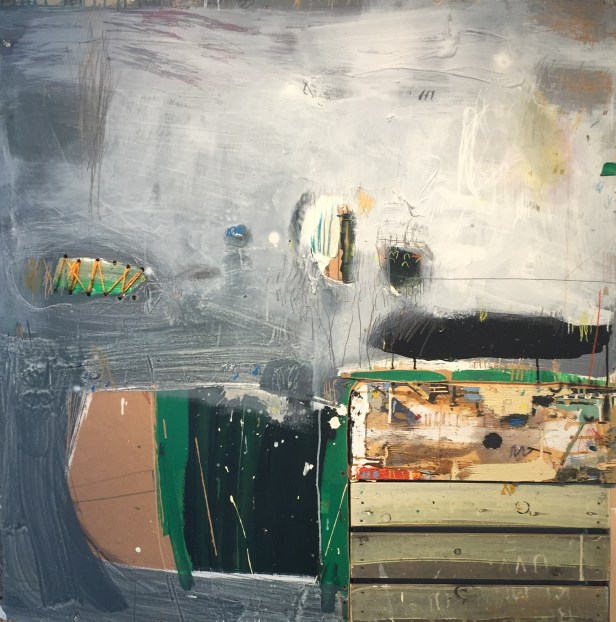 "The Great Escape" 2015 48" x 48" Mixed Media