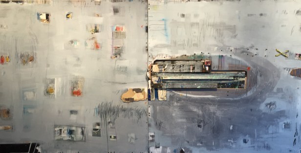 "Talwin Express" 2015 96" x 48" Mixed Media